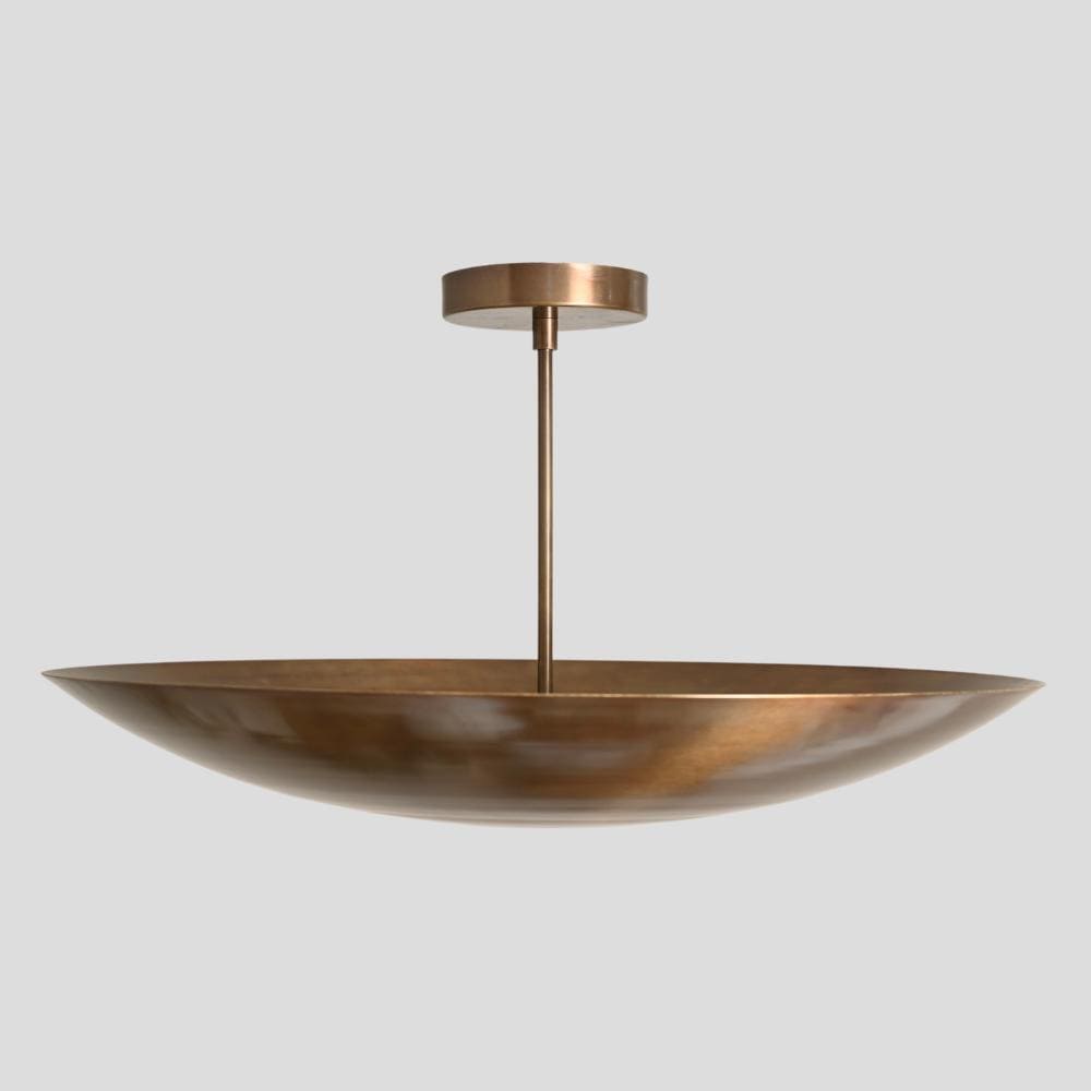 Domavell Mid-Century-Messingkuppel-Kronleuchter