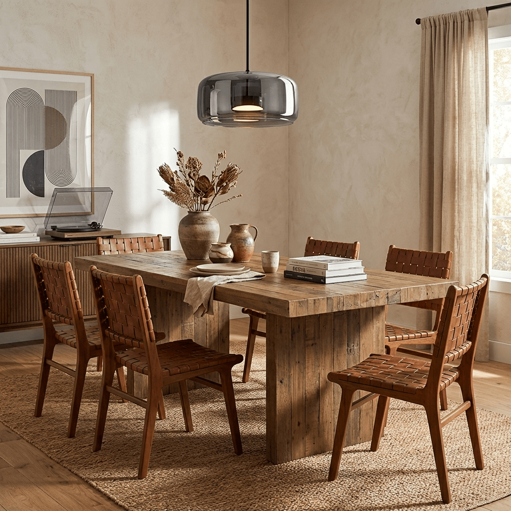 Handgeblasene Pendelleuchte mit Glasglocke