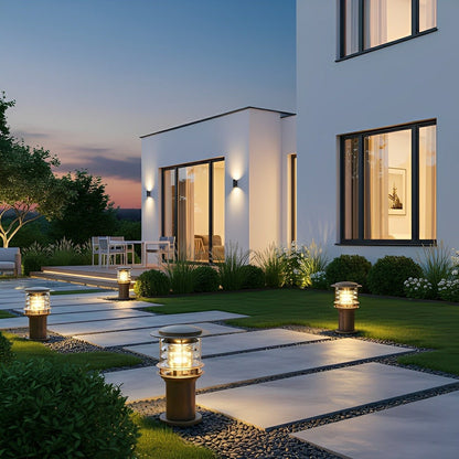 Velmora moderne Aluminium-Pollerleuchte für den Garten
