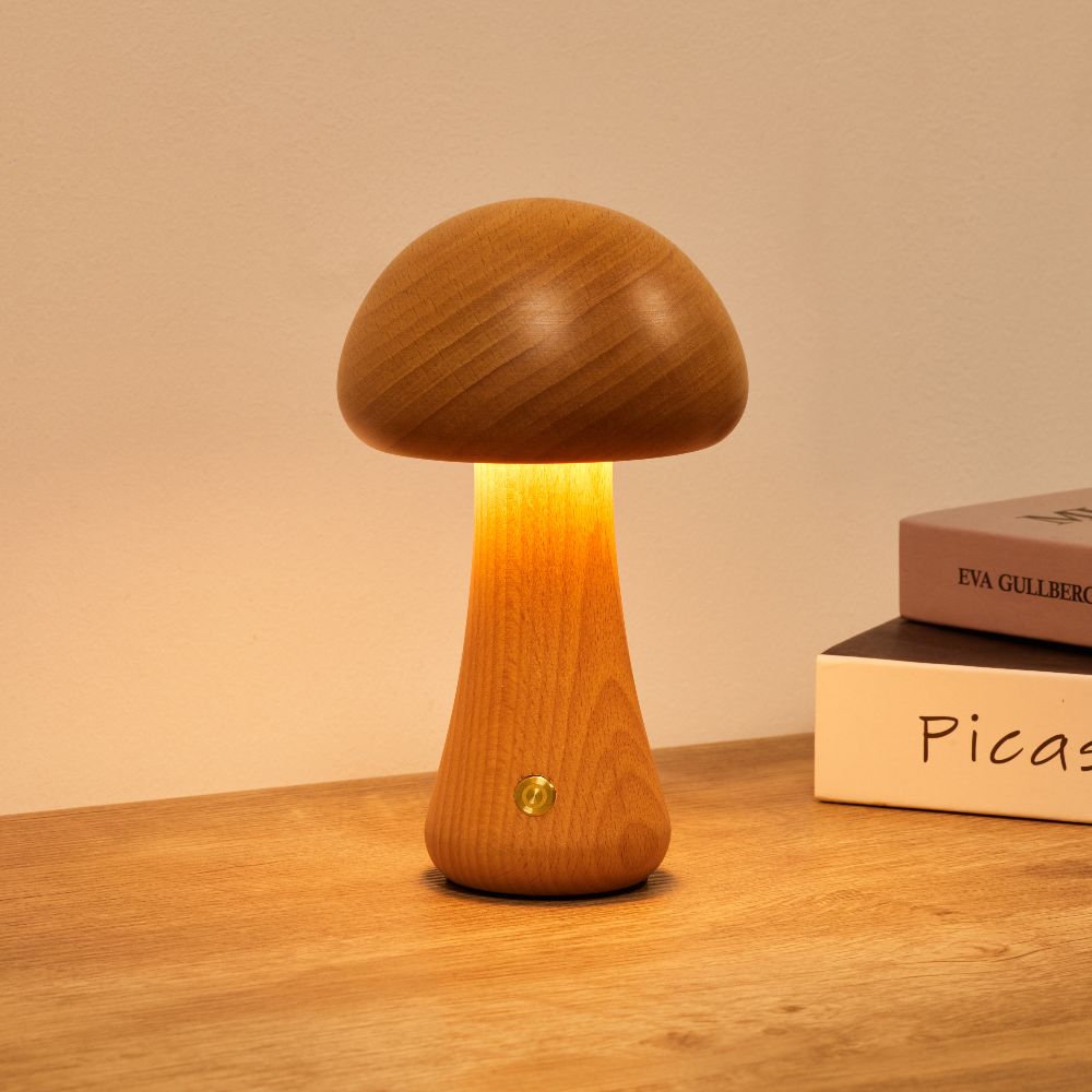 Fungara skandinavische Holz-Tischlampe