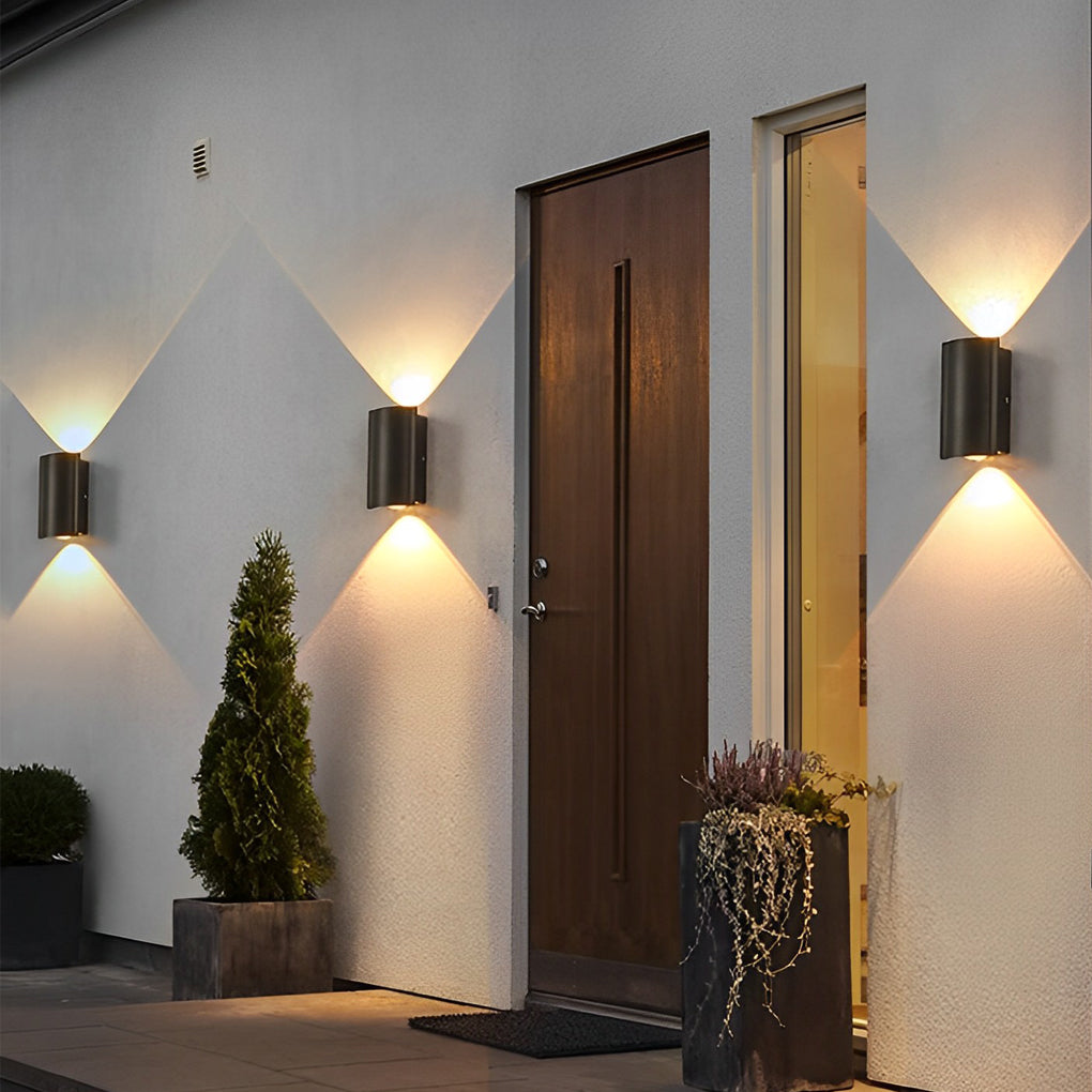 Wave LED-Außenwandleuchte