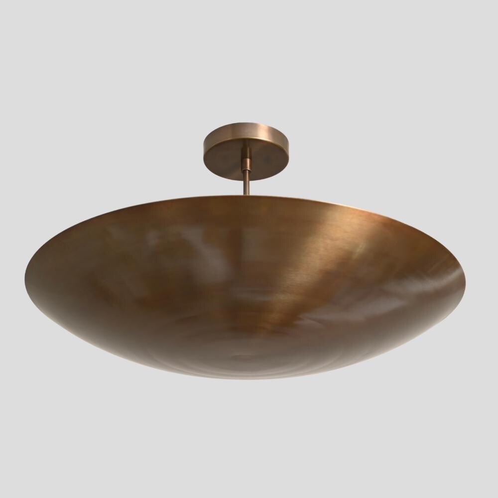 Domavell Mid-Century-Messingkuppel-Kronleuchter