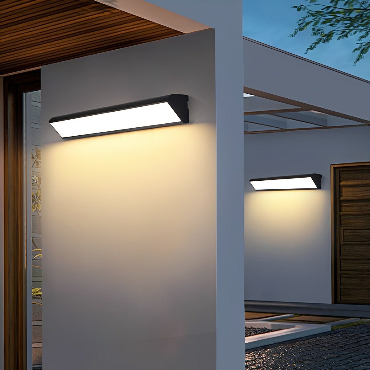 Tanvelle minimalistische lineare Außenwandleuchte aus Aluminium
