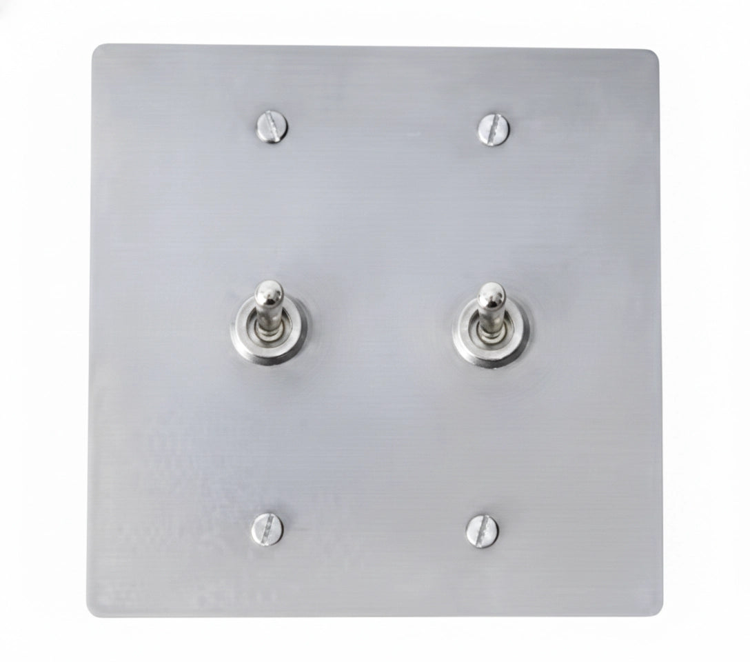 Aldrevo Vintage Messing-Doppelschalter mit Kippschaltern