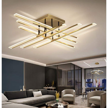 Goldene lineare Deckenleuchte