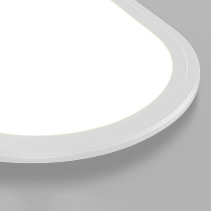 Ovale minimalistische Metalldeckenleuchte Ovalis