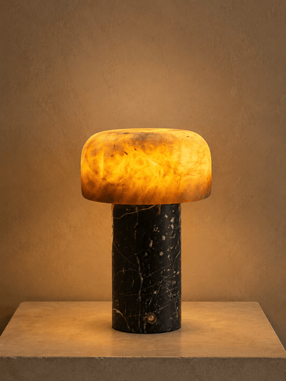 Brenvale Wabi-Sabi-Travertin-Tischlampe