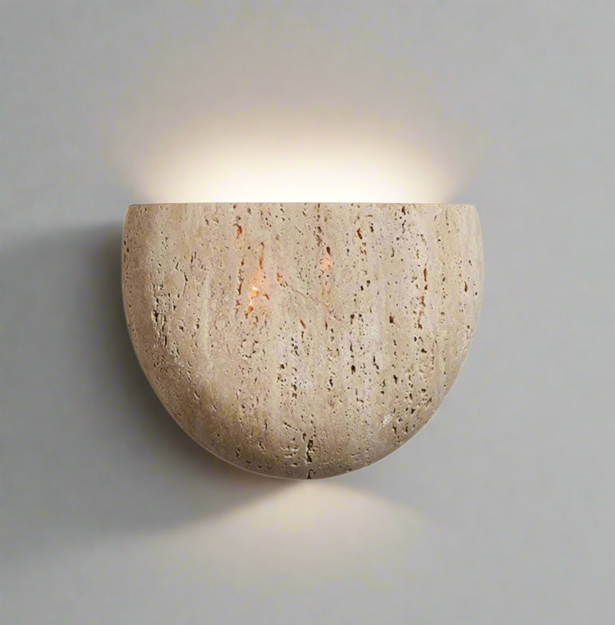 Cavelle Wabi-Sabi Travertin-Wandleuchte