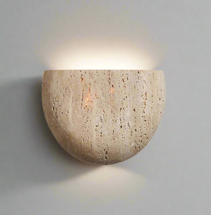 Cavelle Wabi-Sabi Travertin-Wandleuchte