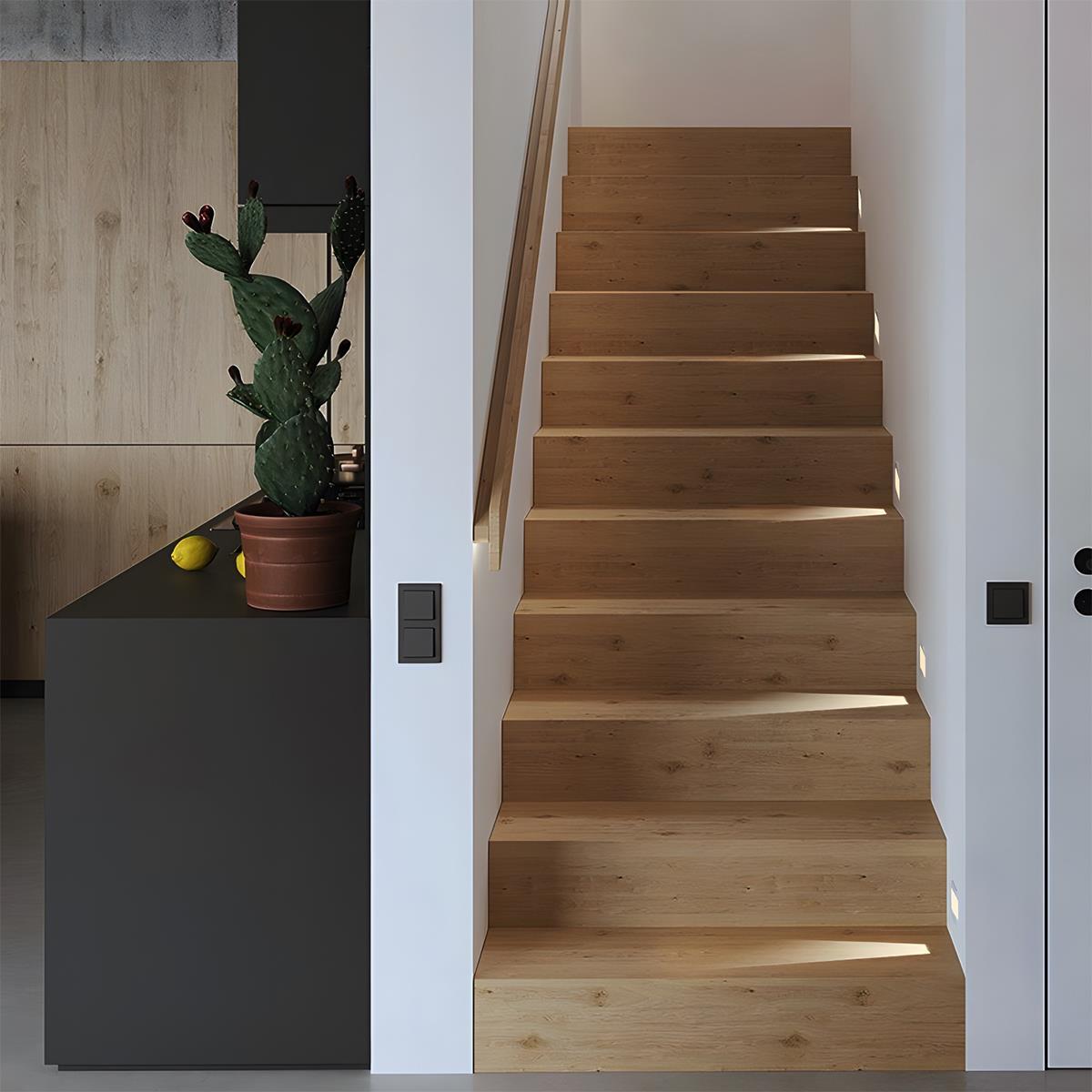 Nichelle minimalistisches Aluminium-Einbau-Treppenlicht