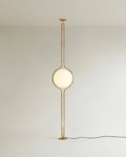 Pelvaro Mid-Century-Metalllampe vom Boden bis zur Decke