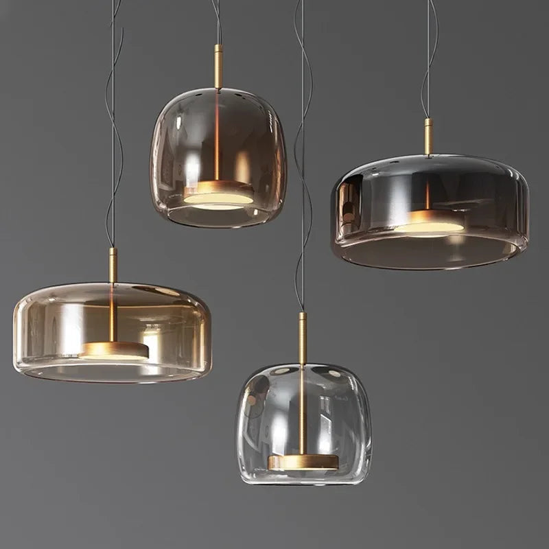 Getöntes Glas-Pendelleuchte Lumira Nordic