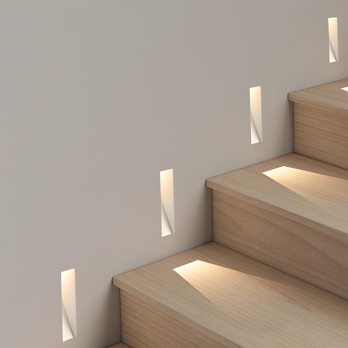 Nichelle minimalistisches Aluminium-Einbau-Treppenlicht