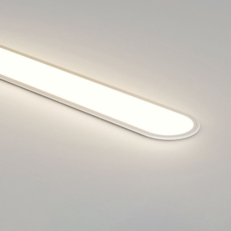 Ovale minimalistische Metalldeckenleuchte Ovalis