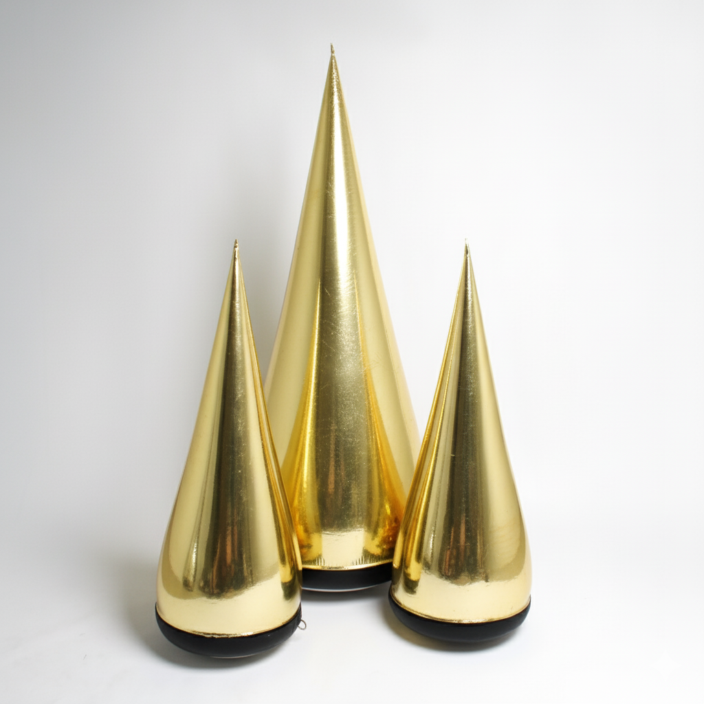 Glintora Moderner metallischer aufblasbarer Weihnachtsbaum aus PVC