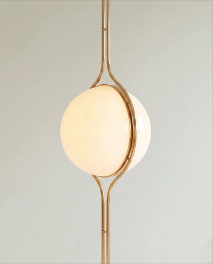 Pelvaro Mid-Century-Metalllampe vom Boden bis zur Decke