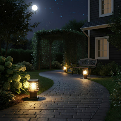 Velmora moderne Aluminium-Pollerleuchte für den Garten