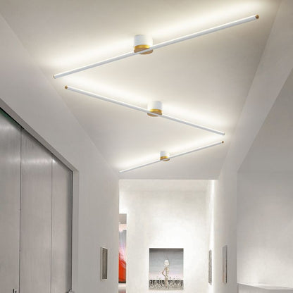 Filara minimalistische lineare Deckenleuchte aus Metall