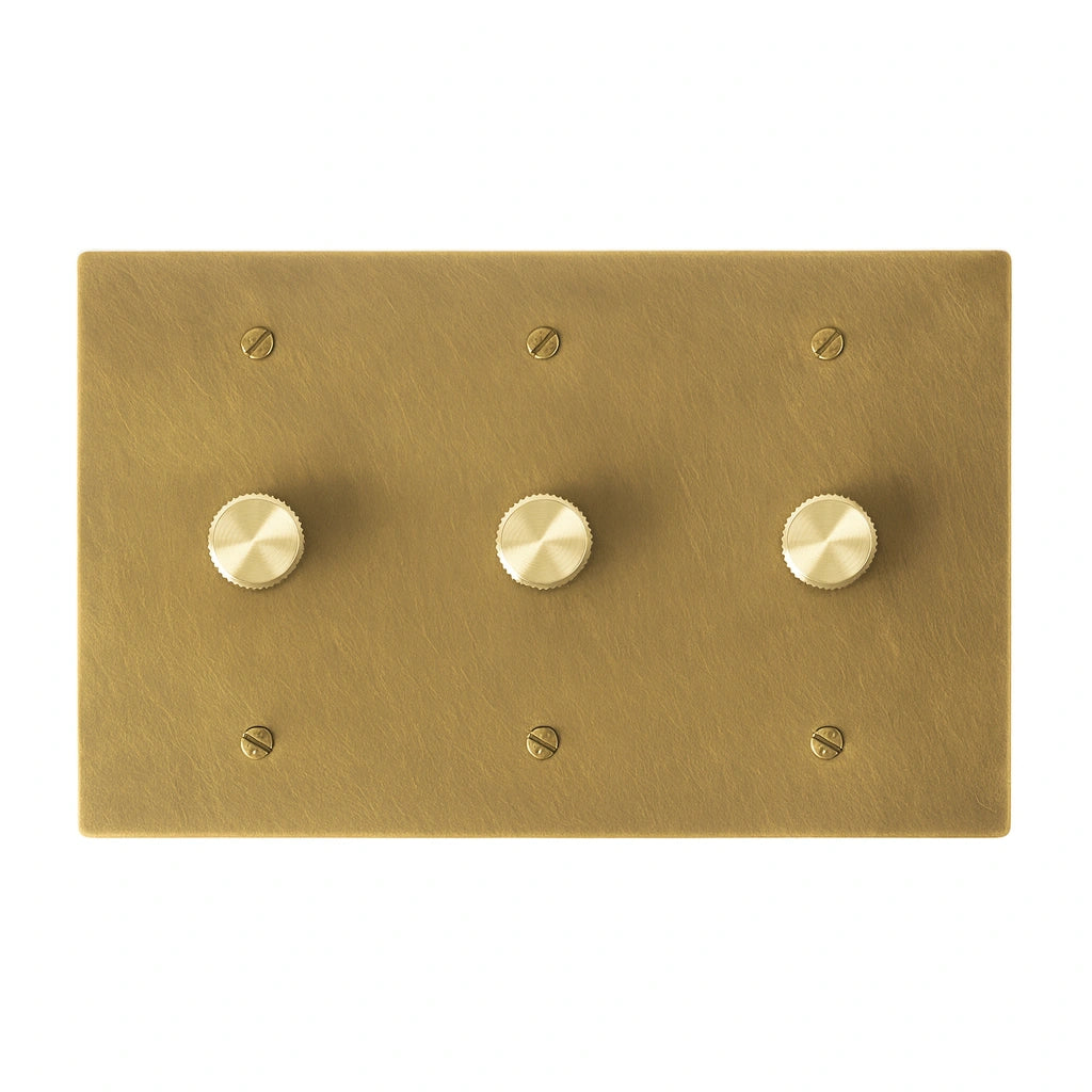 Faylore Vintage Messing-Drehdimmer mit 3 Schaltstufen