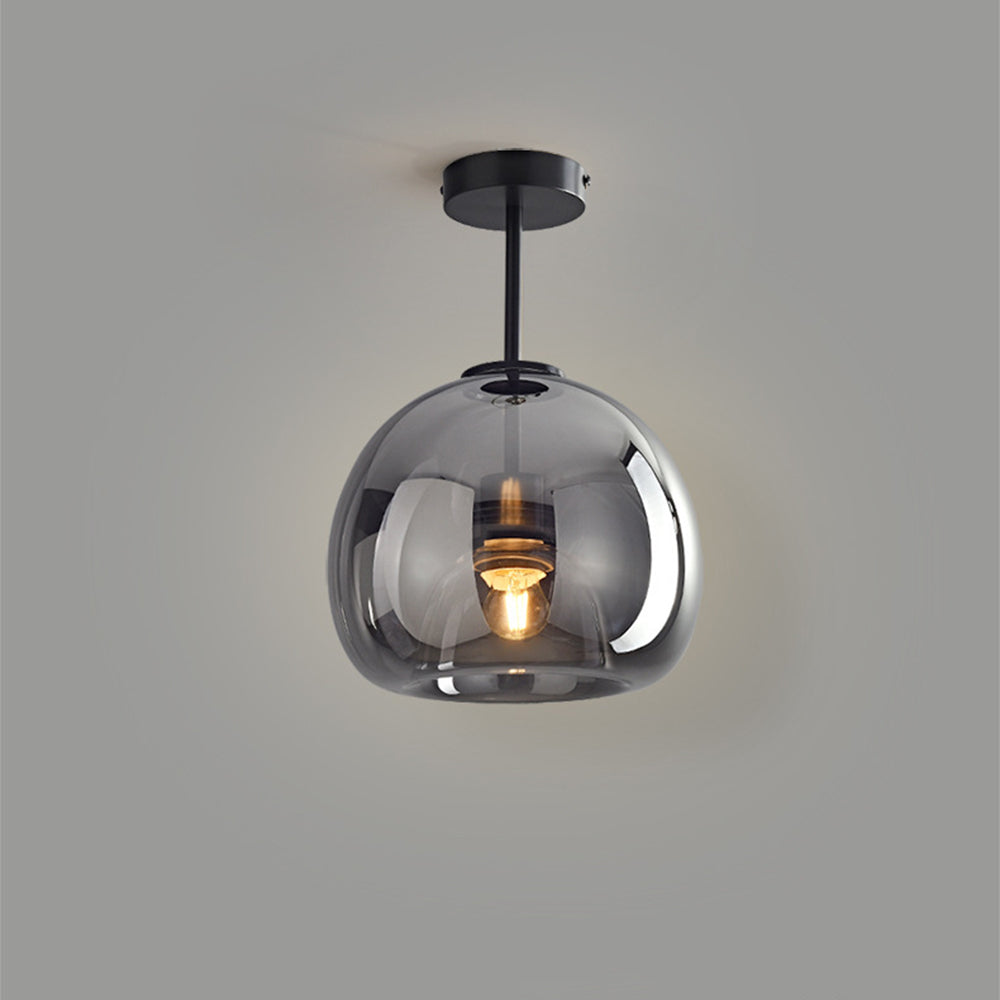 Velsora moderne Deckenleuchte aus Kupfer und Glas
