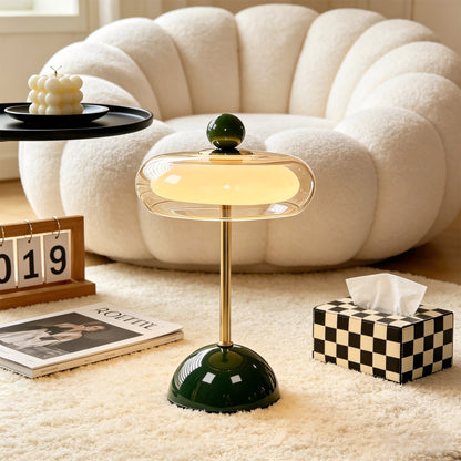 Quorren Art-déco-Glas-Tischlampe