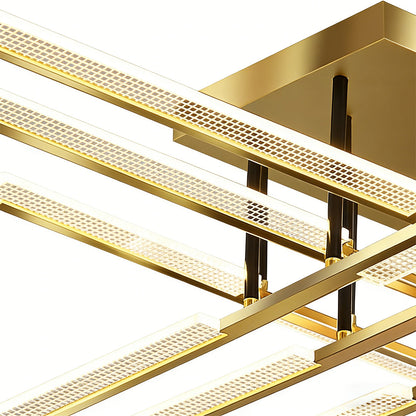 Goldene lineare Deckenleuchte