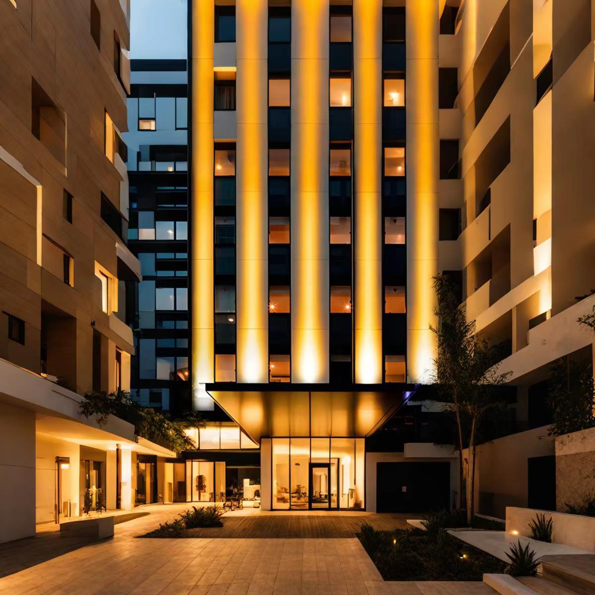 Cascara moderne Aluminium-Fassadenwandleuchte