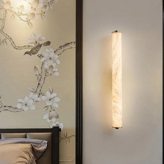Alvenia minimalistische LED-Wandleuchte aus Marmor