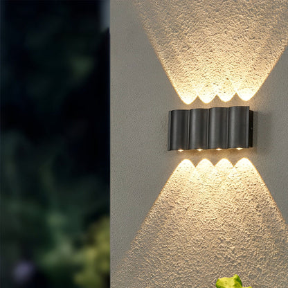 Wave LED-Außenwandleuchte