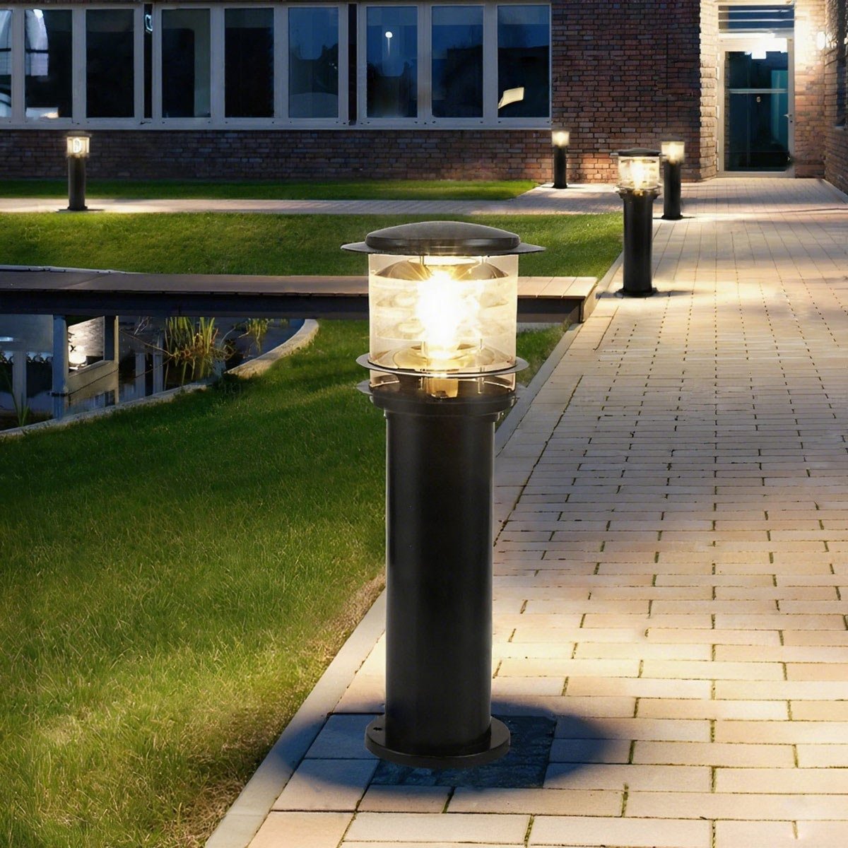 Velmora moderne Aluminium-Pollerleuchte für den Garten