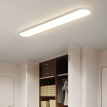 Ovale minimalistische Metalldeckenleuchte Ovalis