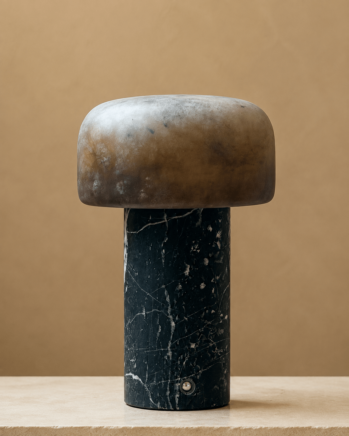 Brenvale Wabi-Sabi-Travertin-Tischlampe
