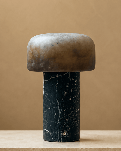 Brenvale Wabi-Sabi-Travertin-Tischlampe
