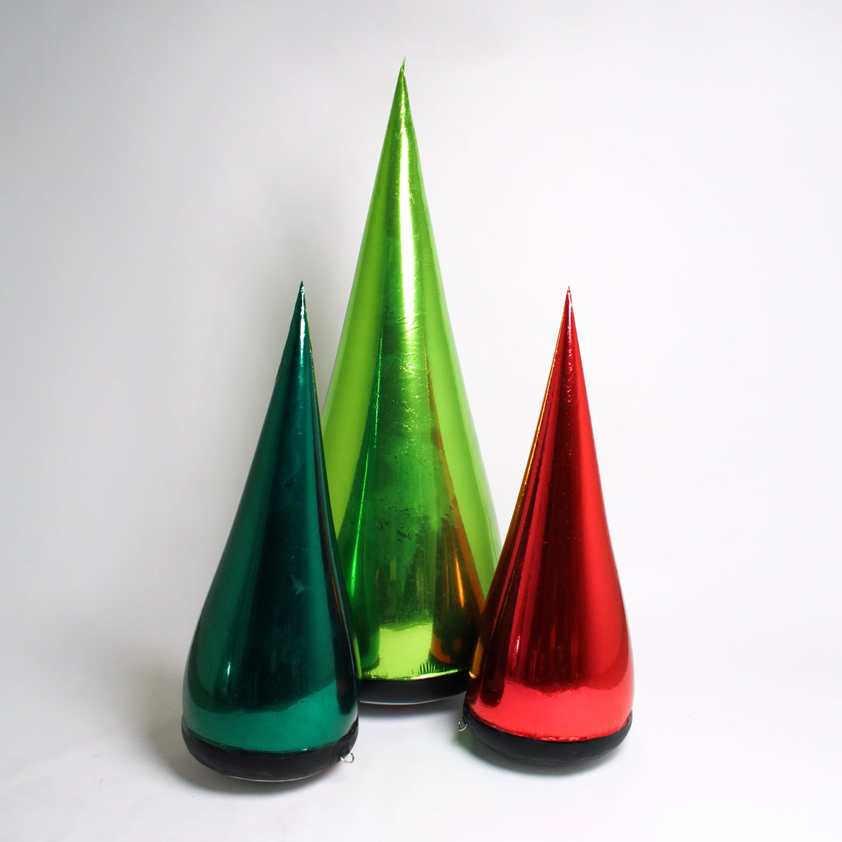Glintora Moderner metallischer aufblasbarer Weihnachtsbaum aus PVC