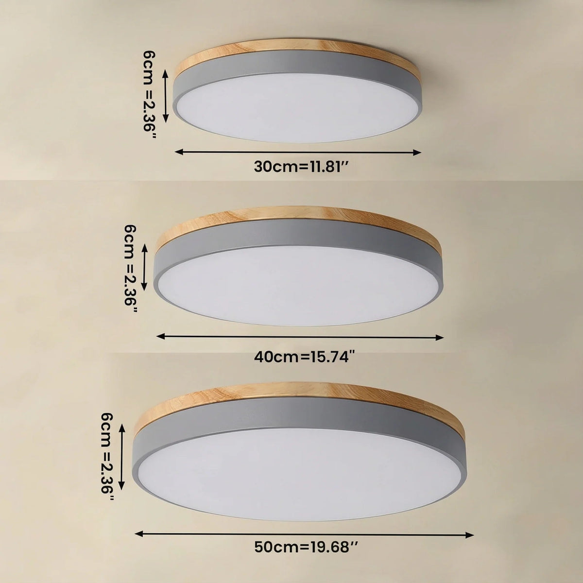 Lumbra minimalistisches Deckenlicht aus Holz