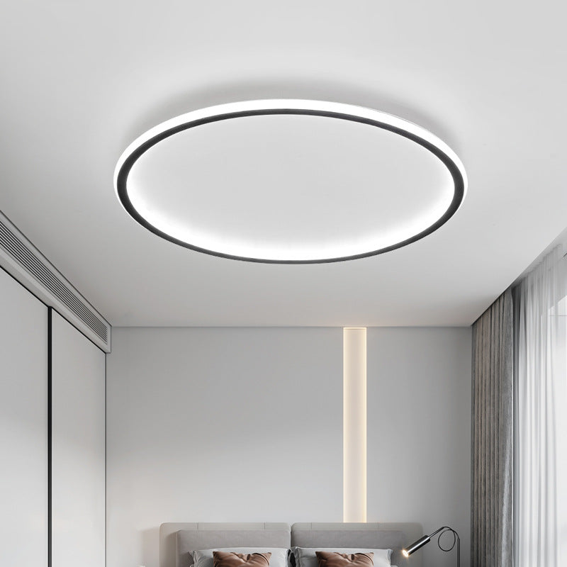Skandinavische flache Deckenleuchte aus Aluminium Solvane