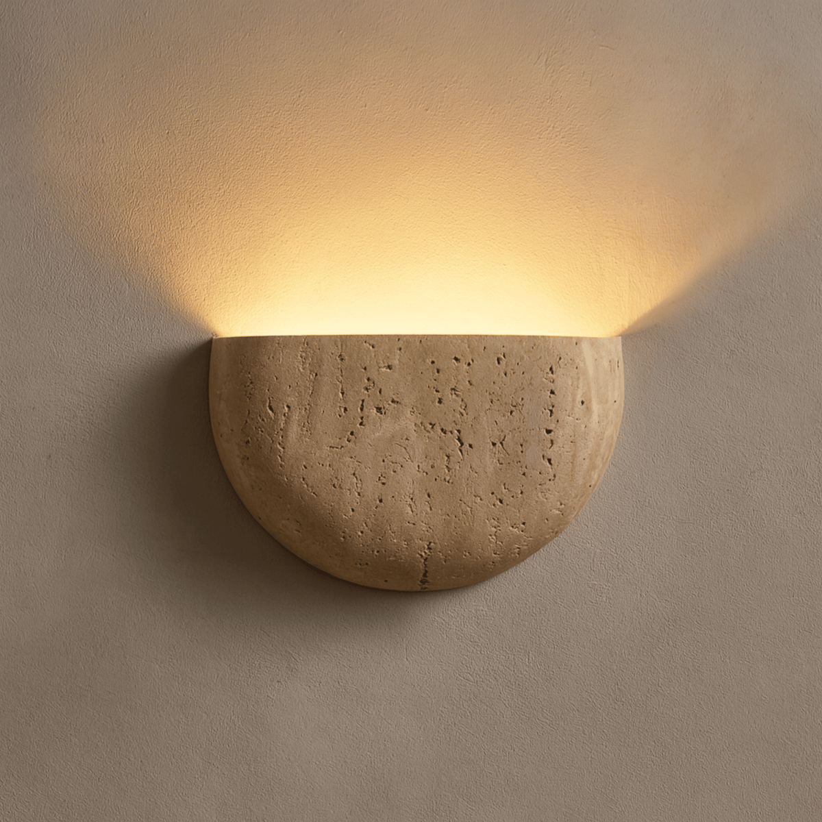 Cavelle Wabi-Sabi Travertin-Wandleuchte
