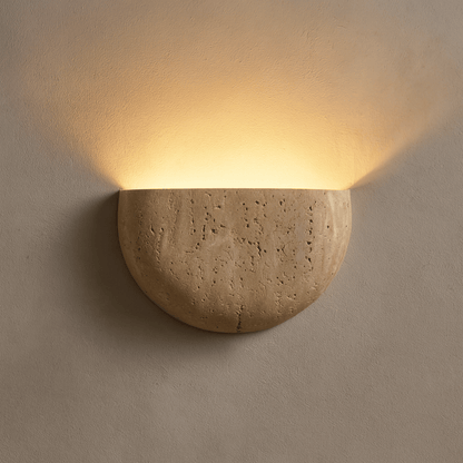 Cavelle Wabi-Sabi Travertin-Wandleuchte
