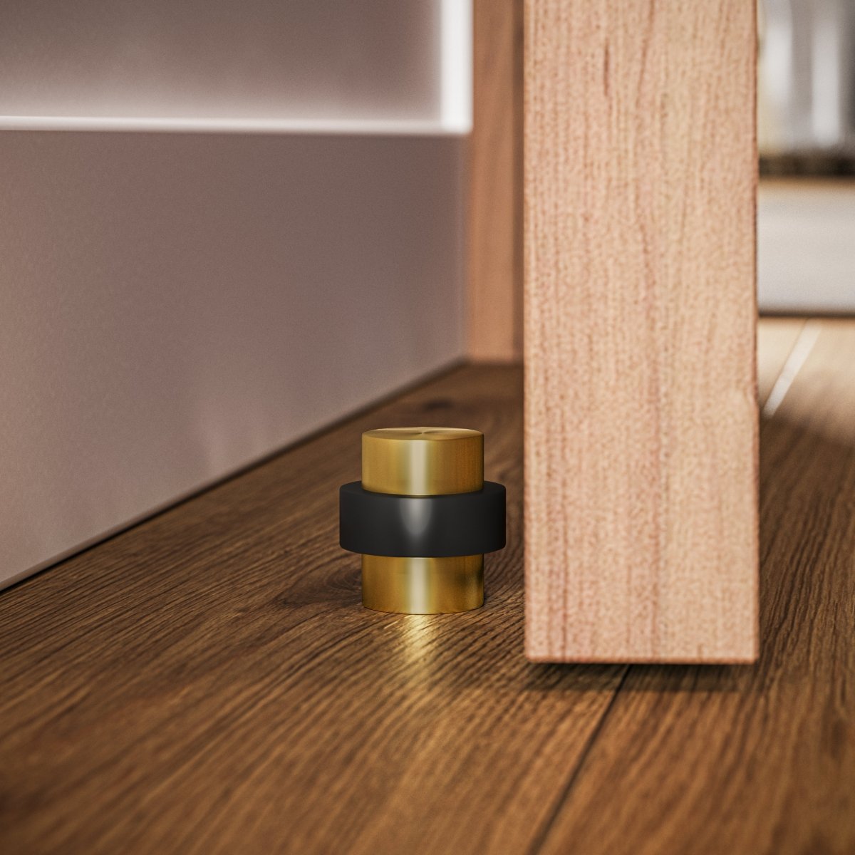 Nelvora minimalistischer Türstopper aus Messing für den Boden