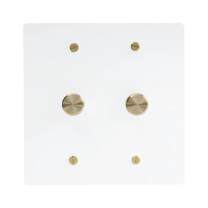 Bellardo Vintage-Messing-Drehdimmer, 2-fach