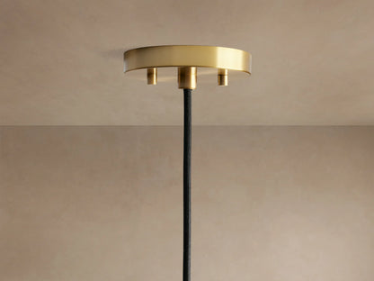 Pendelleuchte mit gesprenkeltem Glasschirmreg;