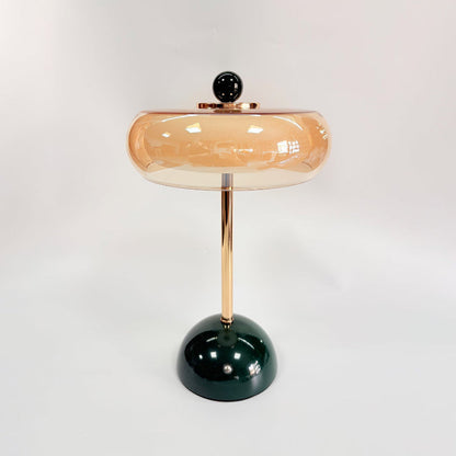 Quorren Art-déco-Glas-Tischlampe