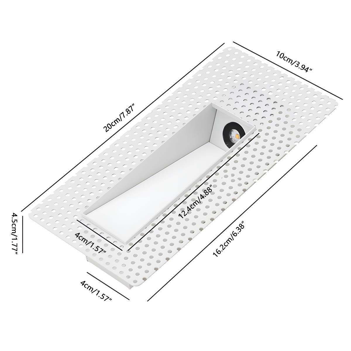 Nichelle minimalistisches Aluminium-Einbau-Treppenlicht