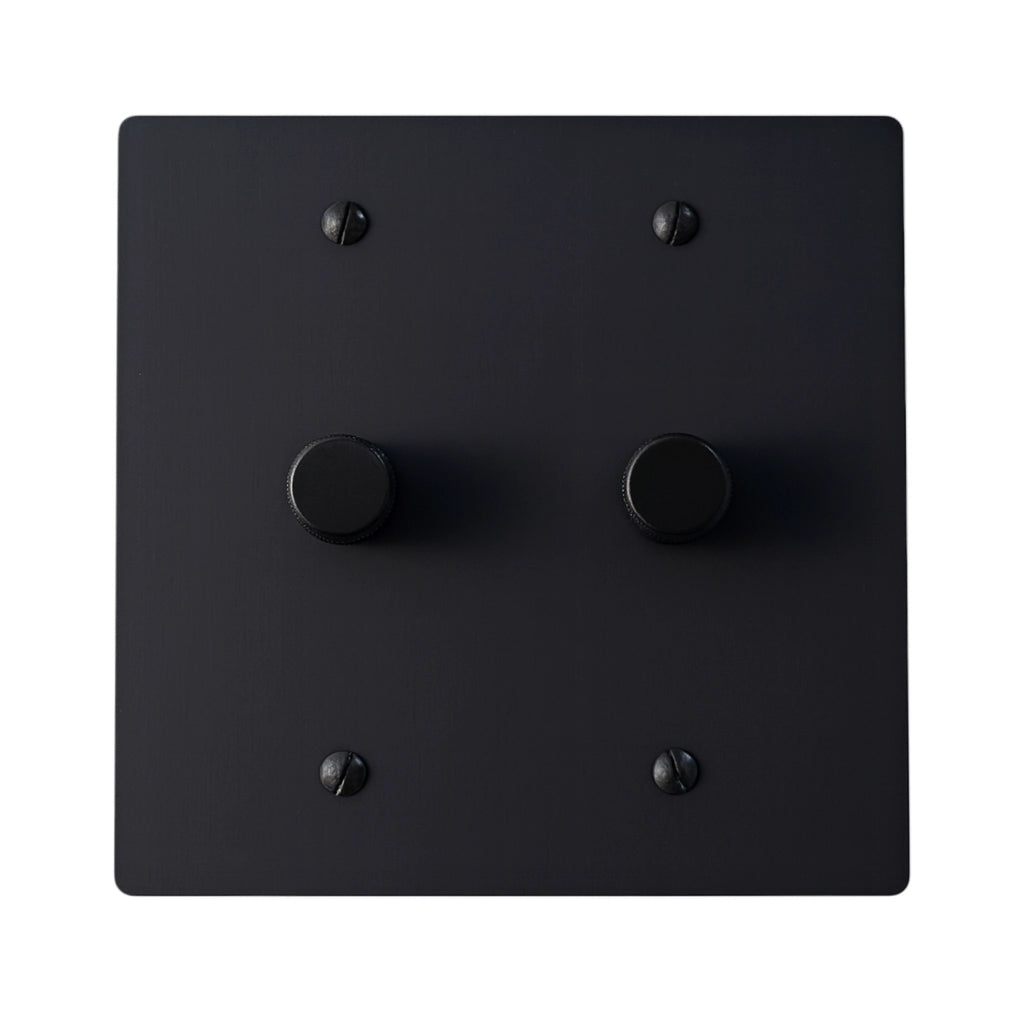 Bellardo Vintage-Messing-Drehdimmer, 2-fach