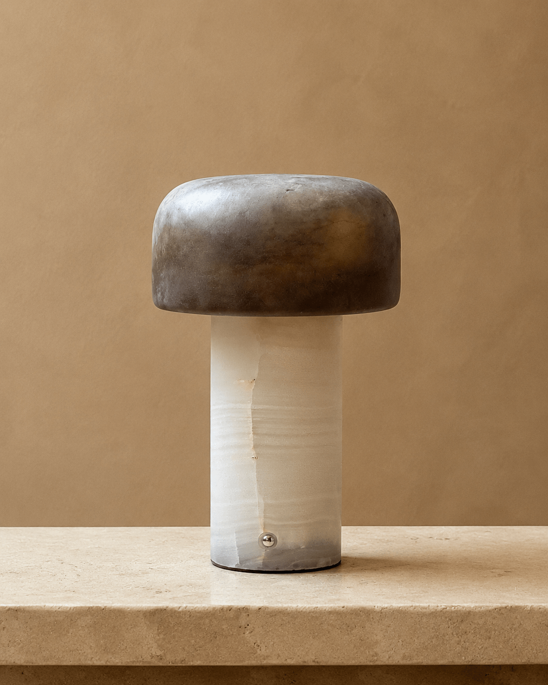 Brenvale Wabi-Sabi-Travertin-Tischlampe