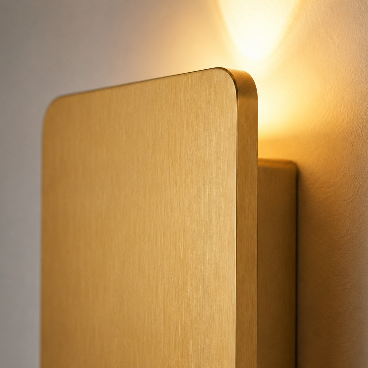 Rechteckige Metall-LED-Wandleuchte