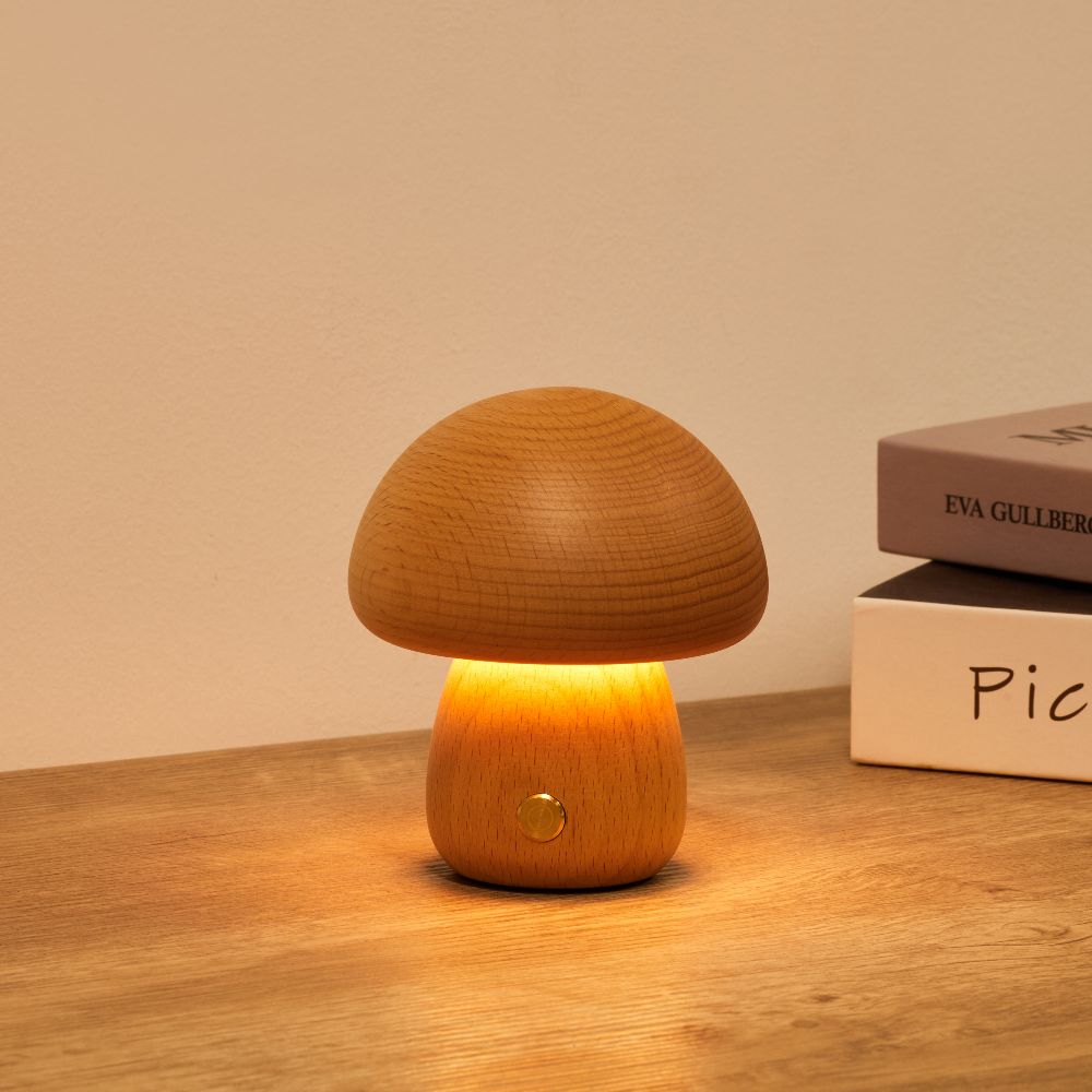 Fungara skandinavische Holz-Tischlampe