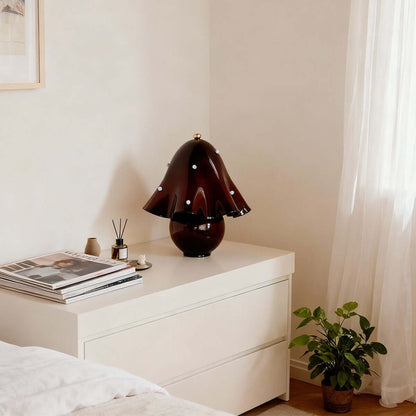Halcyra Boho-Keramik-Tischlampe