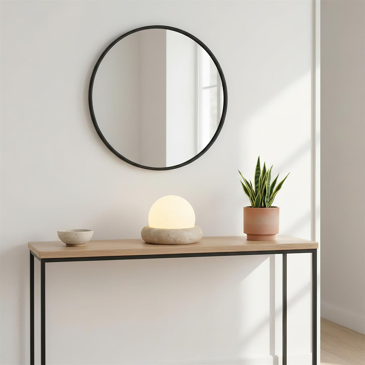 Orlando Wabi-Sabi-Travertin-Tischlampe