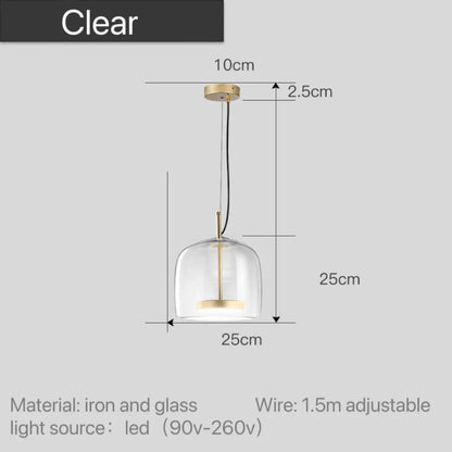 Getöntes Glas-Pendelleuchte Lumira Nordic